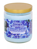 13oz Smoke Odor Exterminator Candle, crafted to reduce tobacco and fireplace smoke odors. Uses enzymes to break down odors, providing a fresh atmosphere for up to 70 hours.