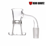 Bear Quartz Hourglass Slurper Glass Banger with a unique hourglass design for maximum heat retention and smooth dabbing performance