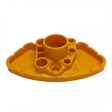 Blazy Susan deluxe dab station in yellow with multiple compartments and an ergonomic design for convenient dabbing and accessory storage