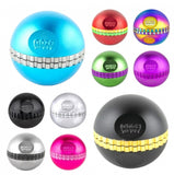 Ooze Saturn Grinder - Premium 4-piece herb grinder in black with neodymium magnet and storage compartment for smooth grinding.