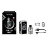 SMOK G-Priv 4 Kit featuring the TFV18 Mini Tank with 6.5ml capacity, advanced vaping performance, and dual mesh coils for enhanced flavor and vapor production.
