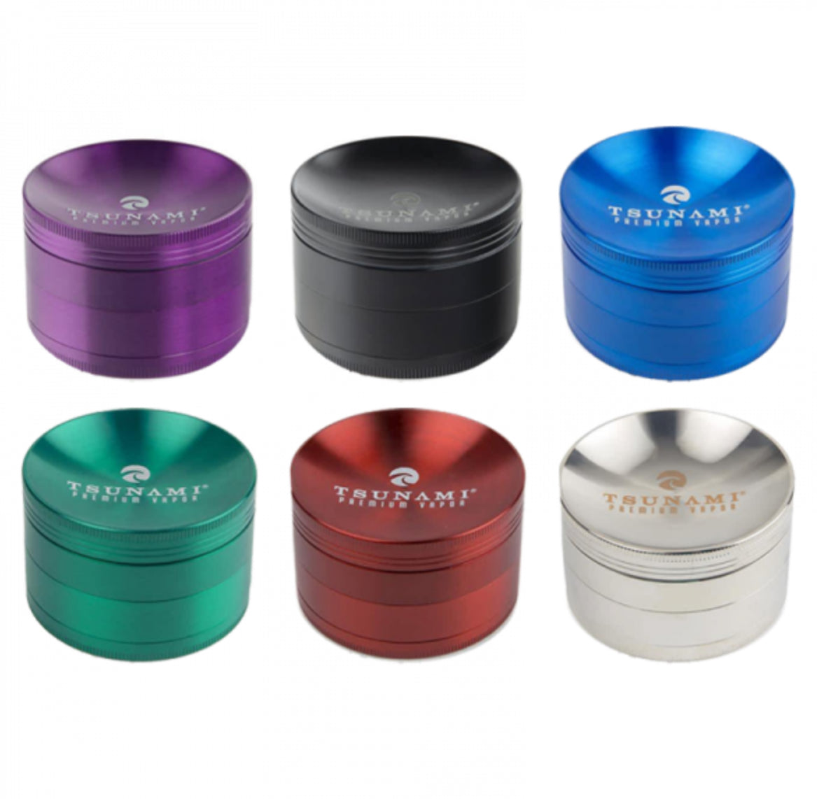 TSUNAMI SUNKEN TOP 4-PIECE 63MM HERB GRINDER – Monster Shop