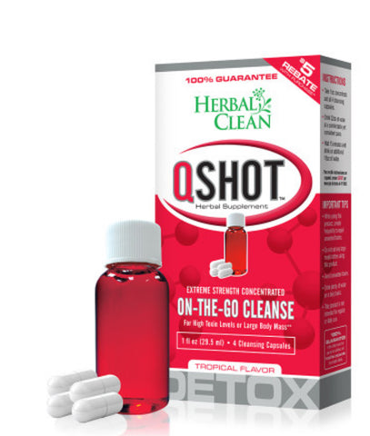 Herbal Clean QShot Extreme Strength On-The-Go Cleanse Detox