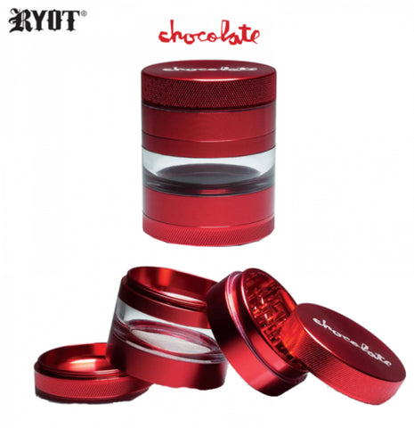 RYOT X CHOCOLATE 4-PIECE MULTI CHAMBER GRINDER