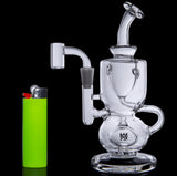 MJ Arsenal Titan Mini Dab Rig – Double Ball Perc, 10mm Connection