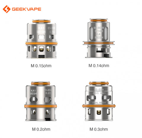 GEEKVAPE SERIES M
REPLACEMENT COIL 5CT/PK