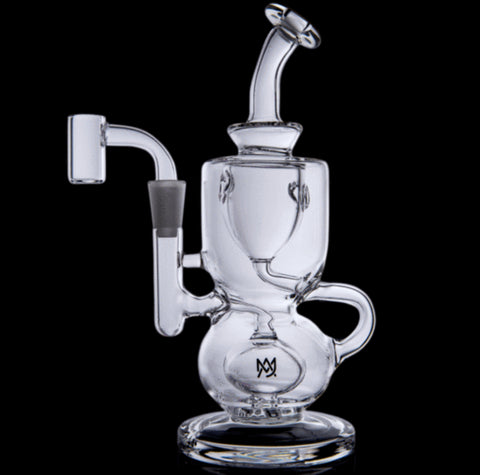 MJ Arsenal Titan Mini Dab Rig – Double Ball Perc, 10mm Connection
