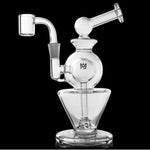 MJ Arsenal Clear Orbital Mini Rigs – Cyclone Function, Durable Glass