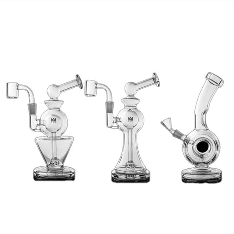 MJ Arsenal Clear Orbital Mini Rigs – Cyclone Function, Durable Glass