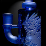 MILKY WAY GLASS: 8.5″ LIGHT BLUE PHOENIX UNCHAINED GLASS RIG (MK-1312)