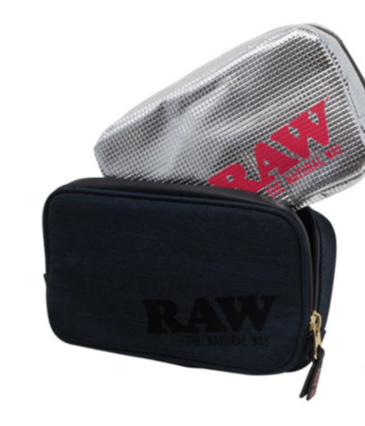 RAW Double Pouch Zipper Bag With Aluminum Bag