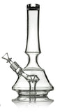GRAV Empress – 13-inch glass bong with 14mm female joint, sleek neck restriction, and diamond perc for enhanced filtration and cool smoke.