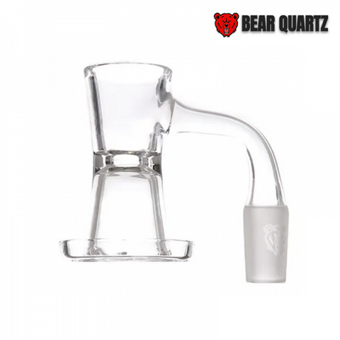 BEAR QUARTZ HOURGLASS SLURPER GLASS BANGER