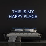 This Is My Happy Place Neon Sign – LED Wall Light for Home, Office, or Event Décor