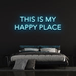 This Is My Happy Place Neon Sign – LED Wall Light for Home, Office, or Event Décor