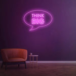 Think Big Neon Sign – LED Wall Decor for Home or Office