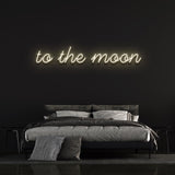 To the Moon Neon Sign – LED Wall Decor for Home or Office