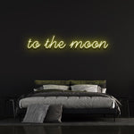 To the Moon Neon Sign – LED Wall Decor for Home or Office