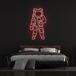 Astronaut LED Neon Sign – Multi-purpose night light and wall decor for kids' nurseries, creating a fun and comforting space.