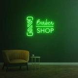 Barbershop Signage LED Neon Sign – Customizable salon wall decor, perfect for promoting your shop's name, logo, or special offers.