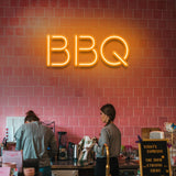 BBQ LED Neon Sign – Bright and energy-efficient wall decor for barbecue spaces, perfect for adding vibrant flair to outdoor or indoor settings.