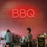 BBQ Neon Light – LED sign for barbecue decor, ideal for outdoor gatherings or enhancing your grilling area with vibrant illumination.