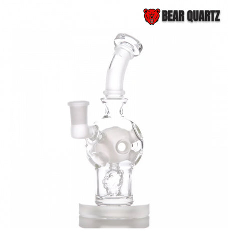 7-inch Bear Quartz Globe Glass Water Pipe with a sleek, durable design, ideal for smooth filtration and premium smoking experiences.