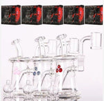 Bear Quartz x Kenta Kito complete set featuring glass rigs with 22mm flat tops and stylish packaging for a premium dabbing experience