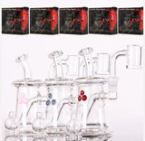 Bear Quartz x Kenta Kito complete set featuring glass rigs with 22mm flat tops and stylish packaging for a premium dabbing experience
