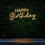 Happy Birthday LED neon sign, adding charm and excitement to any celebration.