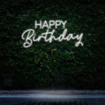 Happy Birthday LED neon sign, a decorative light for festive birthday parties.