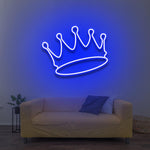 LED crown neon sign for home, events, and business spaces, providing long-lasting illumination.