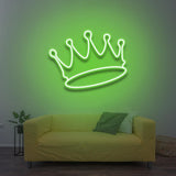 Regal crown-shaped LED neon sign, perfect for adding sophistication to your home or business.