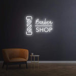 Custom Barbershop Neon Sign – Bright LED light for salon wall decor, designed to attract customers and enhance your shop's visibility.
