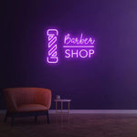 Custom Salon Neon Sign – LED light for barbershops, highlighting shop names or promotions with an eye-catching and stylish design.