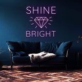 Dazzling diamond neon sign – Adds a touch of brilliance to your home or business, ideal for creating a vibrant and lively atmosphere.
