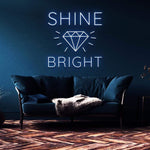 Diamond shaped neon sign – Perfect living room decor, adding a modern and trendy touch with bright neon lighting for a dazzling effect.