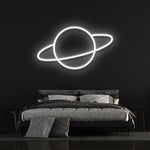 Durable Planet LED Neon Sign, perfect for creating a warm and inviting ambiance in home or office spaces.