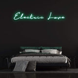 Electric Love Green Neon Sign Wall Decor for Bedroom