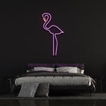 Flamingo neon sign, LED wall decor for home or events, vibrant tropical lighting to add a playful and stylish atmosphere.