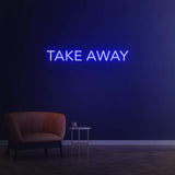 Food Delivery Neon Sign Take Away LED - Attract Customers - Increase Sales