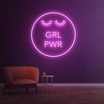 Girl Power Neon Sign for Feminist Wall Décor, Perfect for Girl Bosses