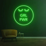 Empowering Girl Power LED Neon Sign for Feminist Room Décor and Girl Boss Style
