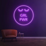 Girl Power LED Neon Sign for Feminist Wall Décor and Bold Lighting Decorations