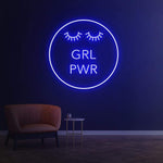 Feminist Girl Power LED Neon Sign for Modern Wall Décor, Empowerment and Confidence