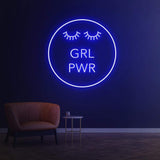 Feminist Girl Power LED Neon Sign for Modern Wall Décor, Empowerment and Confidence