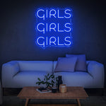 Girls Neon Sign LED Lighting for Bedroom Decor and Events, Adds Glamour and Excitement
