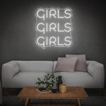 Girls Neon Wall Sign with Fairy Lights, Perfect for Girly Bedroom or Event Decor