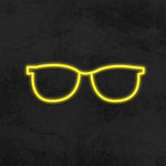  Stylish glasses LED neon sign, perfect for optical store advertisement, creating a bold and inviting look for potential customers.