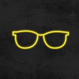  Stylish glasses LED neon sign, perfect for optical store advertisement, creating a bold and inviting look for potential customers.